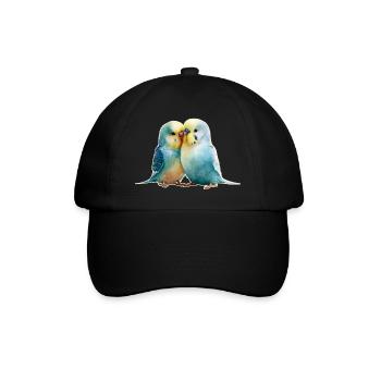 Wellensittiche - Baseballkappe - Schwarz/Schwarz - Vorne
