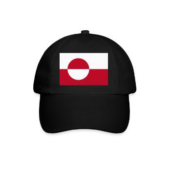 Drapeau du Groenland - Drapeau groenlandais - Casquette classique - noir/noir - Devant