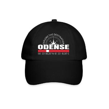Odense - Baseballkappe - Schwarz/Schwarz - Vorne