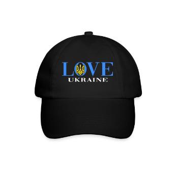 UKRAINE "Ukrainian" slava ukraini zelenskyi - Baseball Cap - black/black - Front