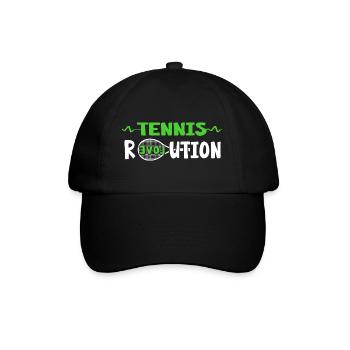 Balle de match de tennis raquette de tennis « tennis-love » - Casquette classique - noir/noir - Devant