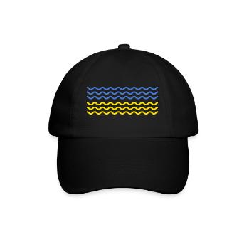 UKRAINE "ukrainian wave" Front slava ukraini - Baseball Cap - black/black - Front