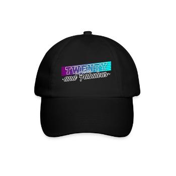 20. Geburtstag Geschenk Geburtstagsspruch 20 Jahre - Baseballkappe - Schwarz/Schwarz - Vorne