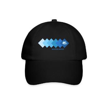 Winter camping Camping in the snow Winter campers - Baseball Cap - black/black - Front