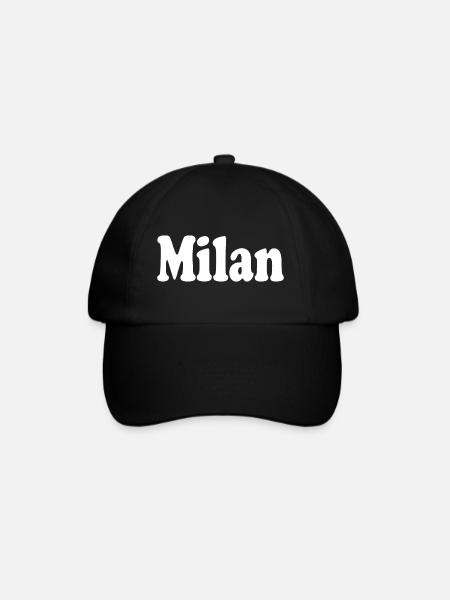 milan mailand milano - Baseballkappe - Schwarz/Schwarz