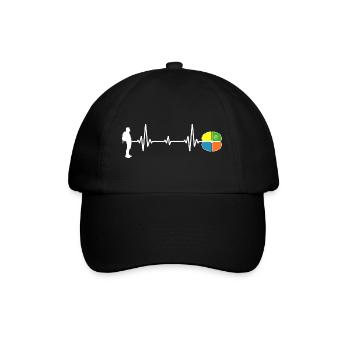 Geocache outdoor-life hiking hero scavenger hunt - Baseball Cap - black/black - Front