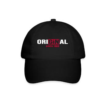 1982 Birthday anniversary Original Gin - Baseball Cap - black/black - Front