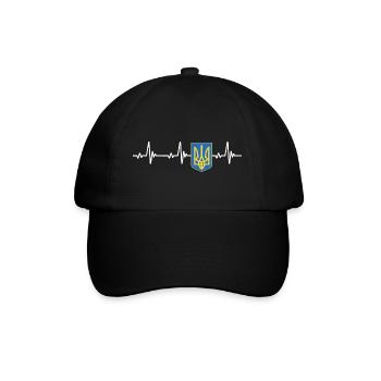 UKRAINE Flag - Baseball Cap - black/black - Front