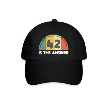 Answer 42 - Baseball Cap - black/black - Front