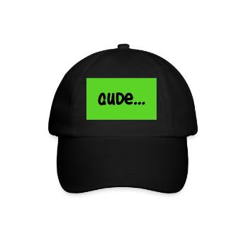 gude - Baseballkappe - Schwarz/Schwarz - Vorne