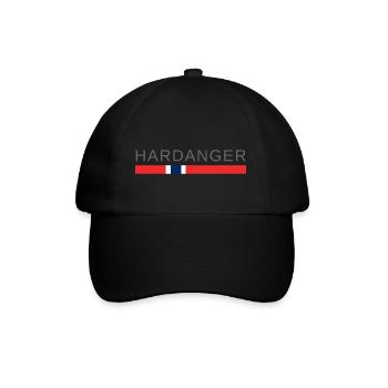 Hardanger Norwegen - Baseballkappe - Schwarz/Schwarz - Vorne