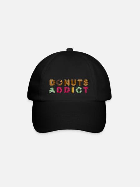 Donuts addict choco - Casquette classique - noir/noir