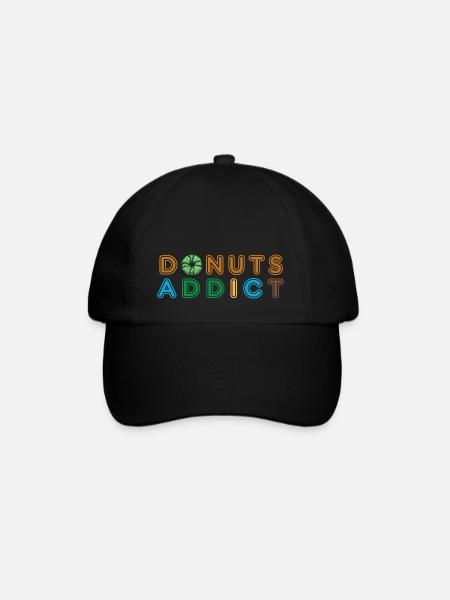 Donuts addict green choco - Casquette classique - noir/noir