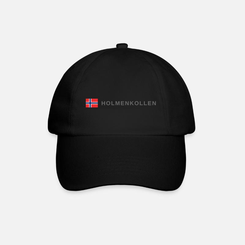 Holmenkollen Norway - Baseball Cap - black/black
