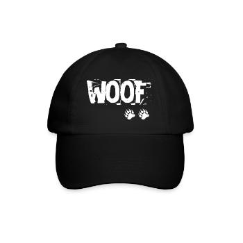 Woof Bear Pride Tatze Paw Bär LGBT Gay - Baseballkappe - Schwarz/Schwarz - Vorne