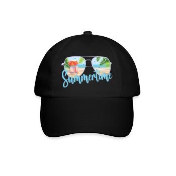 Summertime - Baseball Cap - black/black - Front