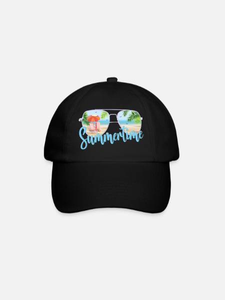 Summertime - Baseballkappe - Schwarz/Schwarz