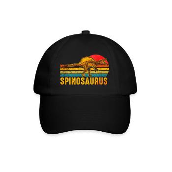 Spinosaurus Dinosaur - Baseball Cap - black/black - Front