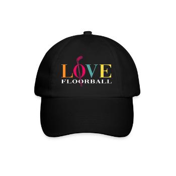 Floorball floorball "Floorball-love" - Baseball Cap - black/black - Front