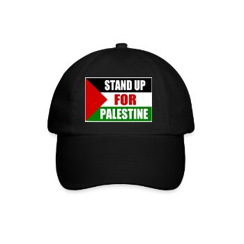 stand up for palestine - Baseball Cap - black/black - Front