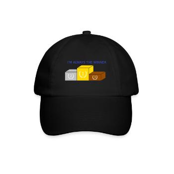 winner - Baseball Cap - black/black - Front