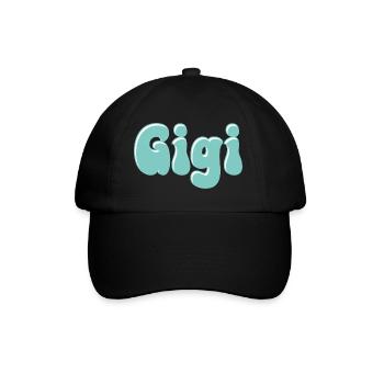 Name Girl Gigi Retro Name Gigi Couple - Baseball Cap - black/black - Front