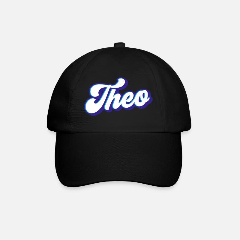 Theo | Farben änderbar - Baseballkappe - Schwarz/Schwarz