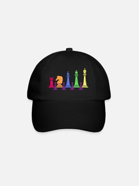 Schach Schachmatt Schachspieler Schachfamilie - Baseballkasket - sort/sort