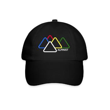 Alpiniste Alpiniste Commerce Escalade Bergfex Montagnes - Casquette classique - noir/noir - Devant