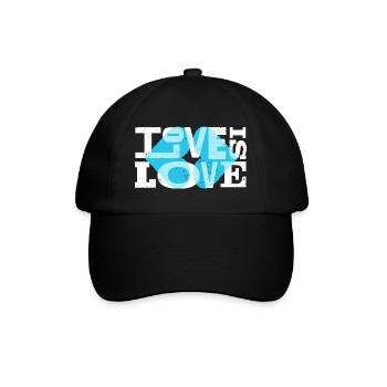 Love is Love for black shirts - Baseball Cap - black/black - Front