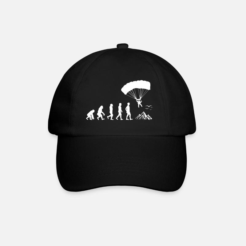 Fallschirmspringen Evolution - Baseballkappe - Schwarz/Schwarz