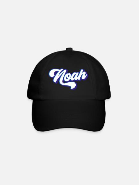 Noah | Farben änderbar - Baseballkappe - Schwarz/Schwarz