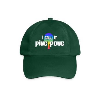 Ping Pong Table Tennis Table Tennis Player - Baseball Cap - bottle green - Front