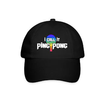 Ping-pong Tennis de table Joueur de tennis de table - Casquette classique - noir/noir - Devant