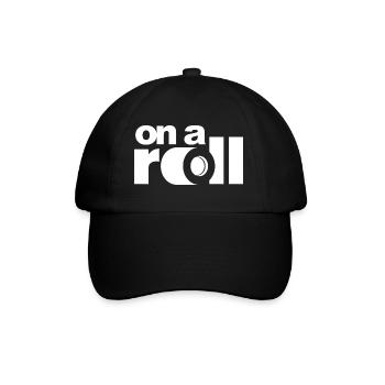 On a Roll - Baseballkappe - Schwarz/Schwarz - Vorne