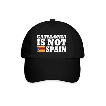catalonia is not spain - Baseball Cap - black/black - Front