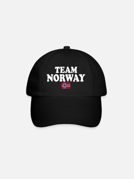 Team norway - Baseballcap - svart/svart