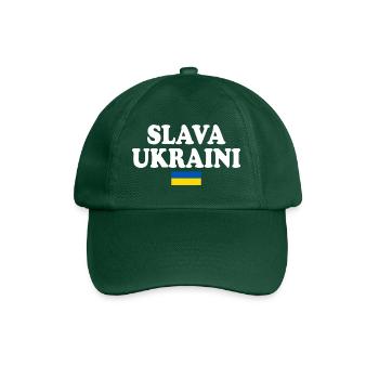 Slava ukraini - Baseball Cap - bottle green - Front