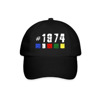 1974 anniversaire népal randonnée NOUVEAU TIBET - Casquette classique - noir/noir - Devant