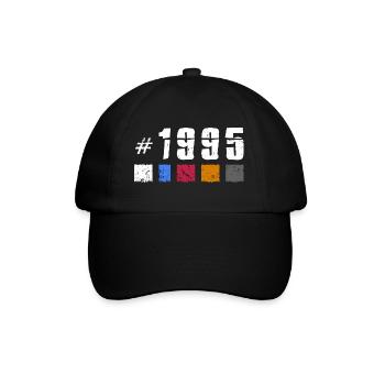 1995 Vintage Birthday Retro Anniversary "New Tibet" - Baseball Cap - black/black - Front