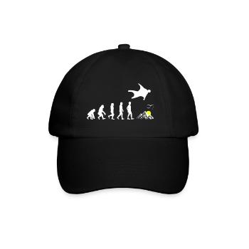 Wingsuit flying Base Jumping Skydiving Evolution - Baseball Cap - black/black - Front