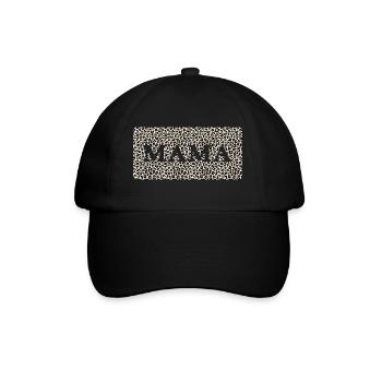 Mom "mom straight leopard" mom - Baseball Cap - black/black - Front