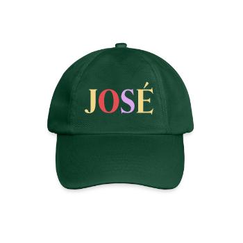 Name Spanischer Mann José - Baseballkappe - Flaschengrün - Vorne