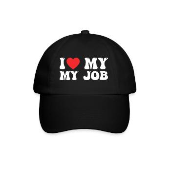 I Love My Job - Casquette classique - noir/noir - Devant