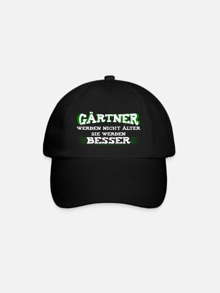 Gärtner werden nur besser - Baseballkappe - Schwarz/Schwarz
