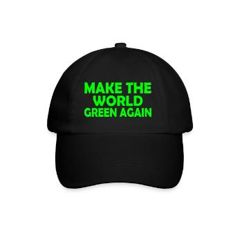 Make the world green again - Casquette classique - noir/noir - Devant