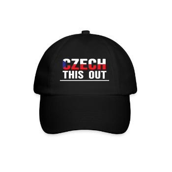 czech republic prague "czech this out" - Baseball Cap - black/black - Front