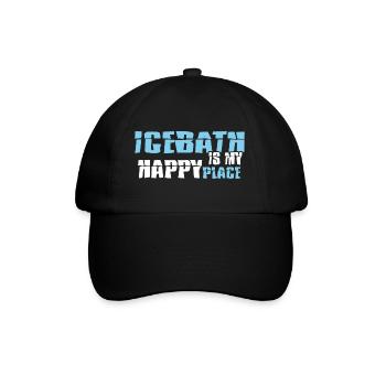 baths winter bathing hole bathing - Baseball Cap - black/black - Front
