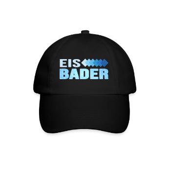 Eisbaden Winterschwimmer Eiswasser Kneipp Eisbaden - Baseballkappe - Schwarz/Schwarz - Vorne