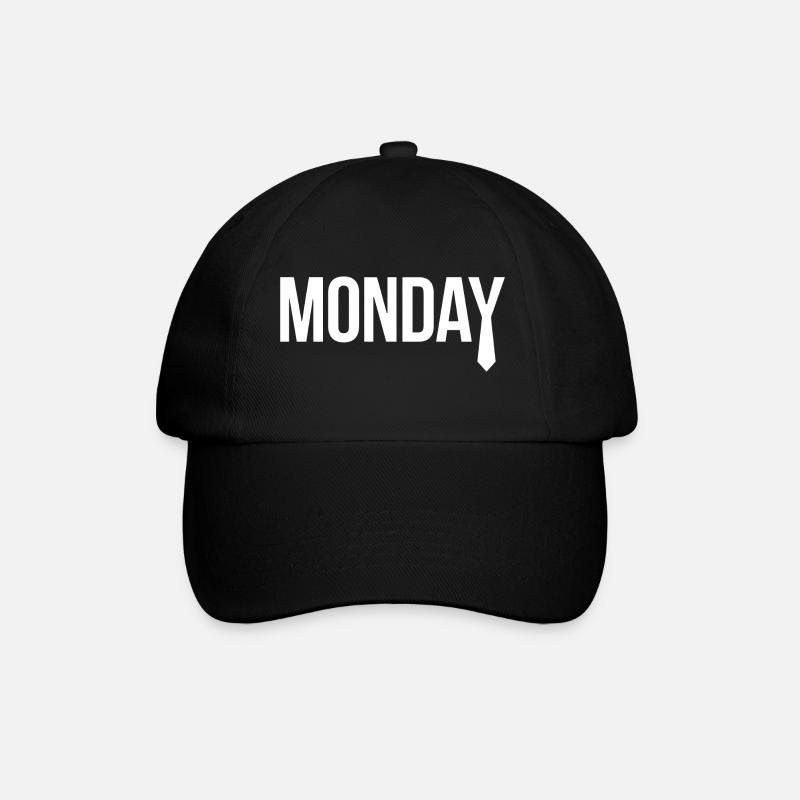 Lundi - Montag - Casquette classique - noir/noir